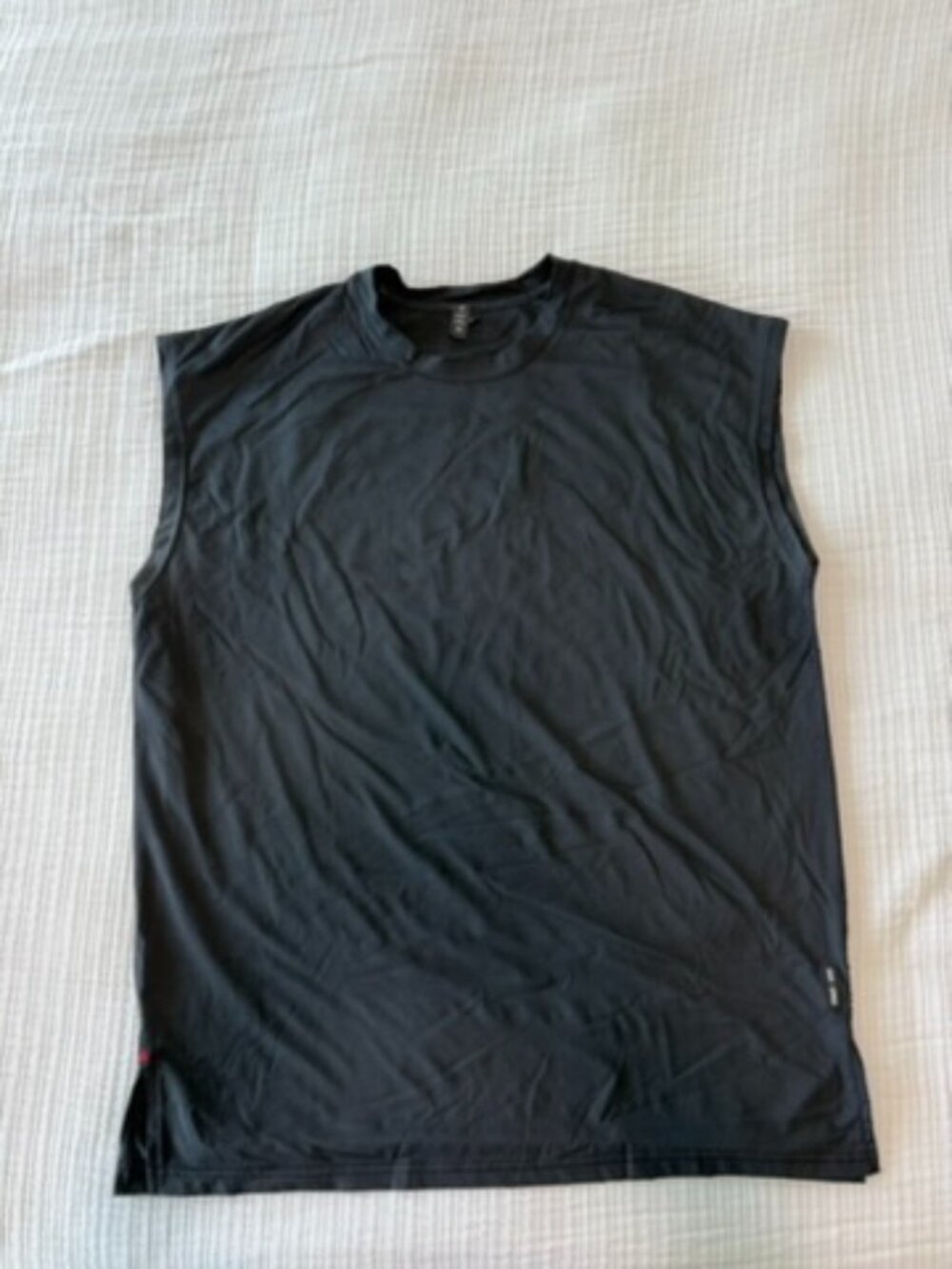 ASRV Silver-Lite 2.0 Oversized Cutoff Tank Black Men's Size M DSG-0663
